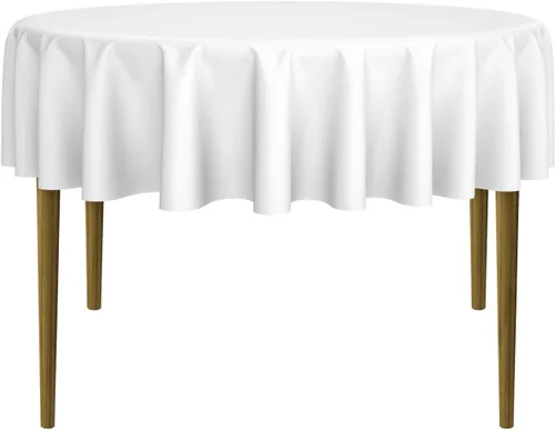 Miniatura 36 de Lann's Linens - 10 manteles redondos de tela de poliéster para bodas/banquetes/restaurantes (varios colores y tamaños)