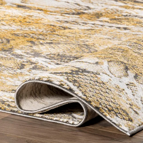 Miniatura 6 de nuLOOM Aideen Modern Snake Patterned Area Rug, 4x6, Beige