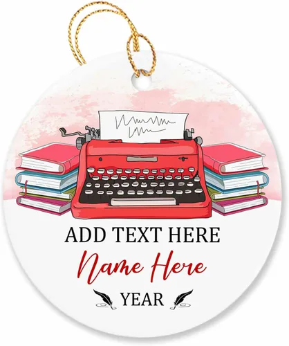 Miniatura 8 de Adorno de Navidad personalizado para artista, regalo de adorno de artista para árbol de Navidad, adorno de Navidad de pintor 2026, texto