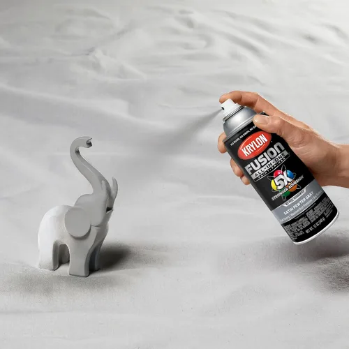 Miniatura 304 de Krylon Fusion - Pintura en aerosol adhesiva todo en uno para uso en interiores y exteriores, 12 onzas, aluminio