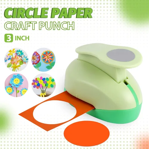 Miniatura 7 de UCEC Perforadora de papel, perforadora de círculos de 3 pulgadas, perforadora grande de agujeros, círculos de papel, perforadora para manualidades