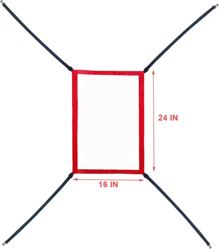 Miniatura 4 de Objetivo Strike Zone para red de béisbol y softbol, objetivo de práctica para lanzamiento, golpeo, bateo y atrapada, ayudas de entrenamiento