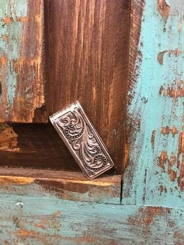 Miniatura 3 de Montana Silversmiths Clip para dinero con temática occidental fabricado en Estados Unidos