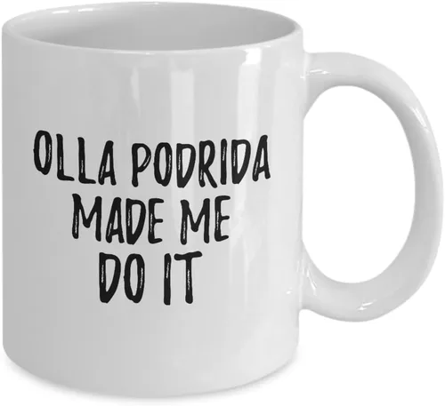 Miniatura 2 de EzGift Olla Podrida Made Me Do It Mug Funny Foodie Present Idea Coffee Tea Cup 11 oz