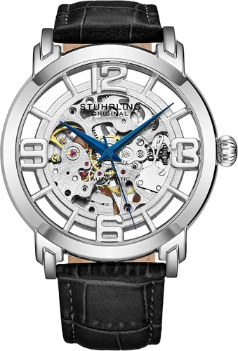 Stuhrling Original Skeleton Watches for Men - Mens Automatic Watch Self Winding Mens Dress Watch - Mens Winchester 44 Elite Watch Mechanical Watch