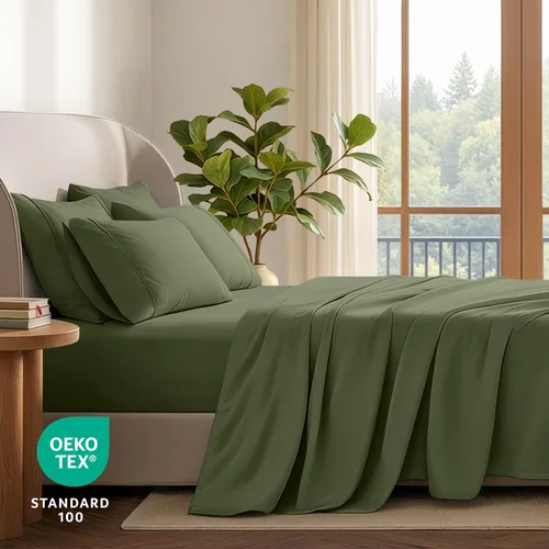Miniatura 16 de Bare Home Hotel Luxury - Juego de sábanas tamaño individual, extra suave, 4 piezas, bolsillos profundos, ajuste fácil, refrescante y transpirable