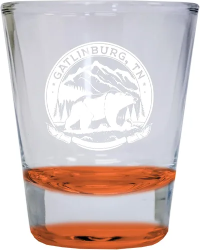 Miniatura 3 de Gatlinburg Tennessee - Vaso de chupito redondo (1.5 onzas), color negro