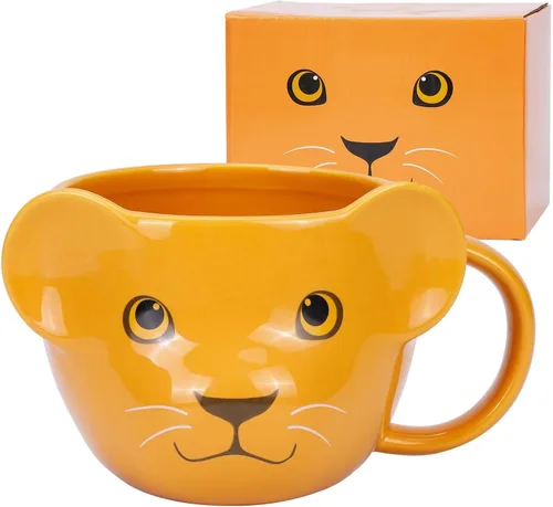 Miniatura 14 de Taza de Café de Cerámica ToCooTo de 14 oz con Diseño de Llama, Taza de Café 3D de Porcelana para Té, Taza de Noveldad para Mujeres, Regalos