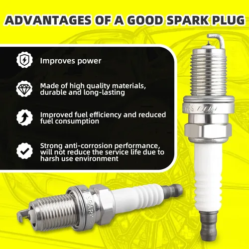 Miniatura 4 de Juego de 4 bobinas de encendido UF316 90919-02240 y 4 bujías de iridio compatibles con Scion Toyota XA XB Yaris Echo Prius Camry - L4 1.5L