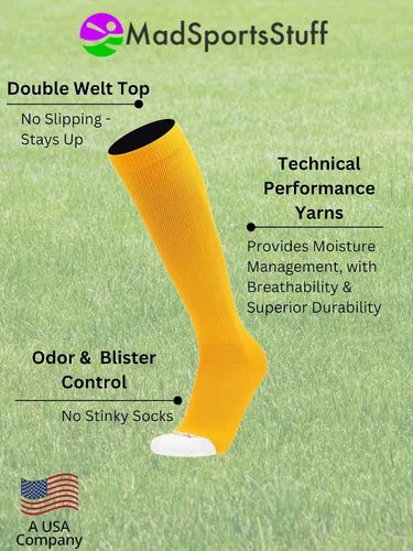 Miniatura 3 de MadSportsStuff - Combo de calcetines y cinturón de sóftbol o béisbol, tallas profesionales para jóvenes y adultos