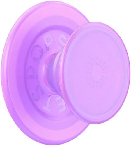 Miniatura 3 de PopSockets Agarre para teléfono con MagSafe y soporte con patas, soporte magnético, parte superior intercambiable, sujeción segura para fundas rosa