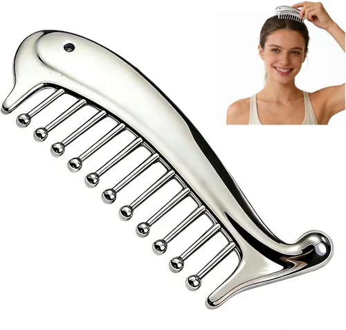 Miniatura 8 de Herramienta de masaje de punto gatillo de metal para masaje de tejido profundo y acupresión corporal Gua Sha, masajeador de raspador muscular