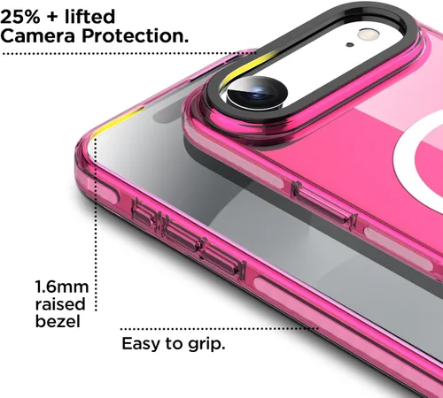 Miniatura 257 de AICase Funda protectora para iPhone 16 compatible con iPhone 16, delgada, ligera, transparente [no amarillenta] Diseño vibrante