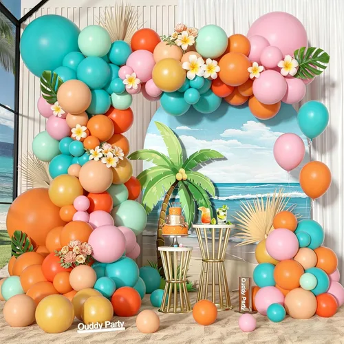 Miniatura 9 de Kit de Arco de Guirnalda de Globos de Vaquero Occidental de 170 Piezas, Globos de Confeti Negro y Marrón con Estampado de Vaca para Granja