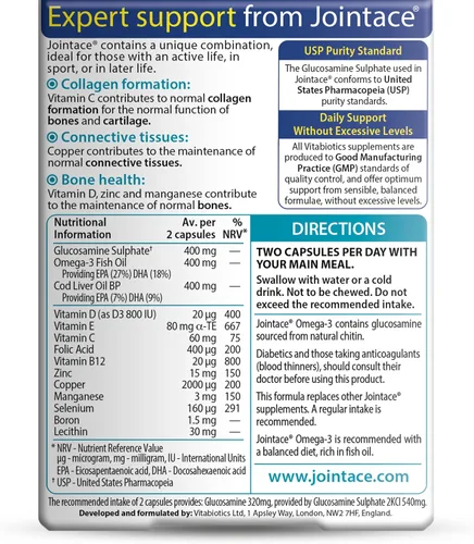 Miniatura 8 de Jointace by Vitabiotics Omega-3 cápsulas x 30