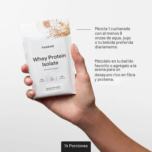 Miniatura 6 de THORNE - Proteína de suero aislada - 21 gramos de proteína de suero fácil de digerir en polvo - Certificado NSF para el deporte - Chocolate - 14.79