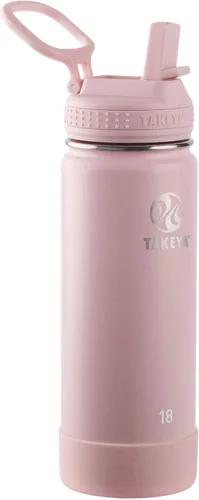 Miniatura 38 de Takeya Actives - Botella de agua de 24 onzas con tapa con popote, aislamiento de acero inoxidable de doble pared, apta para lavavajillas y sin BPA