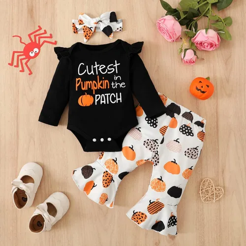 Miniatura 2 de BIRTHDAY SHARK Traje de Acción de Gracias para bebé niña traje de Acción de Gracias calabaza más linda en el parche ropa para niña