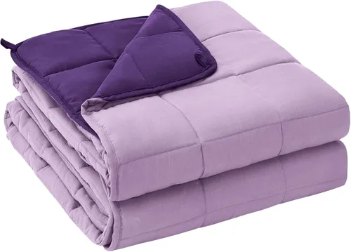 Miniatura 8 de yescool - Manta con peso, 7 libras, fresca, transpirable, con cuentas de cristal prémium, lavable a máquina, para dormir, 60-90 libras, 41 x 60 Gris