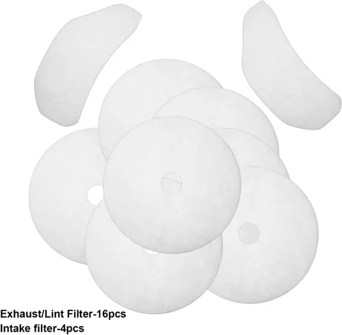 Miniatura 3 de Honoson Juego de 20 filtros de escape para secadora de tela, compatible con Sonya, Panda Magic Chef y Avant Dryers, incluye 16 filtros de escape y 4