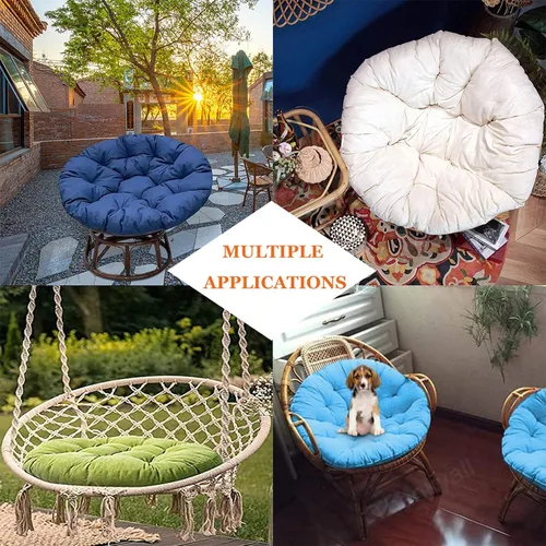 Miniatura 6 de Papasan - Cojín de repuesto para silla de huevo para exteriores, 15.7 x 15.7 pulgadas, cojín de columpio de huevo para exteriores, cesta colgante