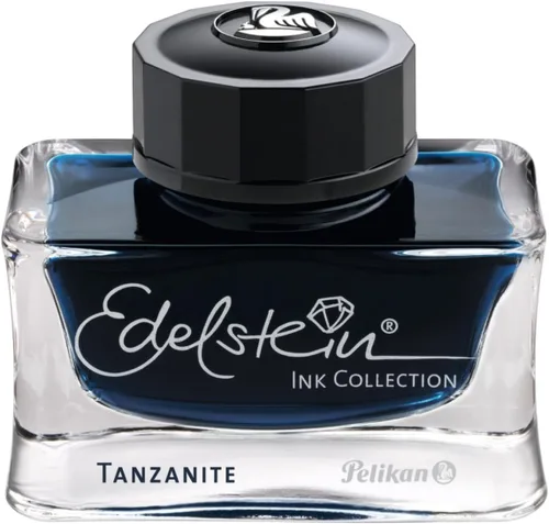 Miniatura 3 de Pelikan Edelstein tinta embotellada para pluma estilográfica, verde jade, 50ml, 1 cada uno (339374)., Azul zafiro 1 botella