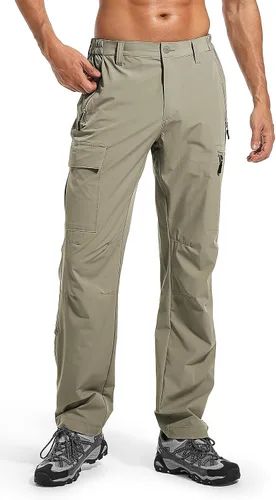 Miniatura 2 de Wespornow Hiking Travel Pants for Men Lightweight Water-Resistant Quick Dry Outdoor Pants for Fishing Camping
