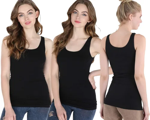 Miniatura 45 de NIKIBIKI Playera sin costuras clásica premium para mujer, fabricada en EE. UU., talla única