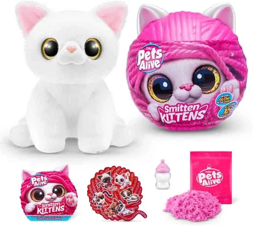 Miniatura 4 de ZURU Pet's Smitten Kitten's Peluche Interactivo Surtido, Pequeño