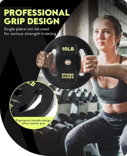 Miniatura 8 de AboveGenius Juego de pesas de barra, juego de barras de pesas libres ajustables de 45 libras para entrenamiento de fuerza en el gimnasio en casa