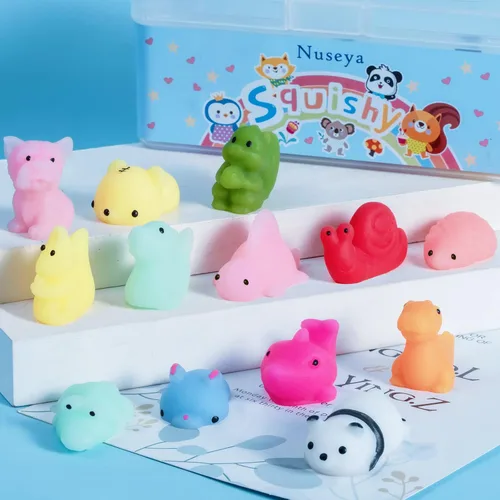 Miniatura 5 de 30 juguetes esponjosos Mochi sin duplicados, regalo para niños, niñas, niños, recuerdos de fiesta, kawaii, mini juguetes sensoriales para aliviar