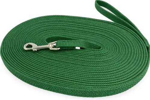 Miniatura 13 de Correa de entrenamiento para perros de algodón, 6 pies, verde