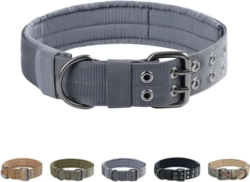 Miniatura 15 de EXCELLENT ELITE SPANKER Collar militar para perro de 1.5 pulgadas de ancho, anillo en D de metal ajustable y hebilla para perros medianos y grandes