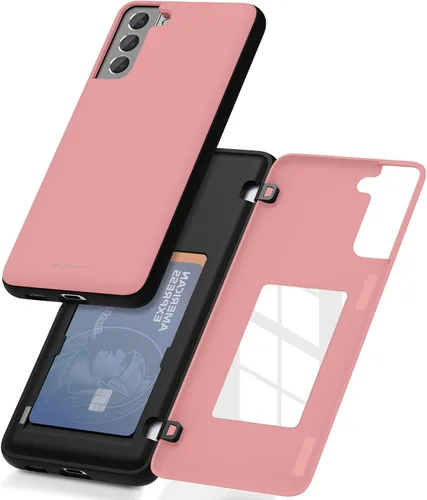 Miniatura 82 de GOOSPERY Funda tipo cartera para Samsung Galaxy S22 Ultra, [tarjetero] parachoques magnético de puerta con cierre automático, cubierta protectora