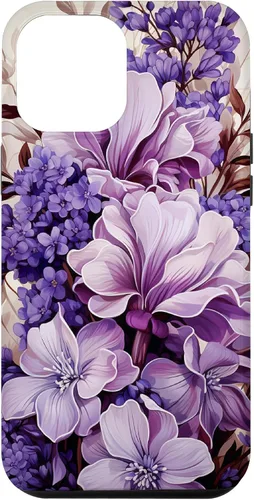 Miniatura 25 de Funda para iPhone 12 mini Lavender Floral Purple Flower