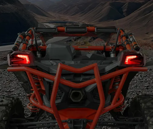 Miniatura 5 de Luces traseras LED para Can Am Maverick X3 XDS XRS Max Turbo R 2017-2025, accesorios de lente roja, luces traseras de freno trasero, kit de montaje
