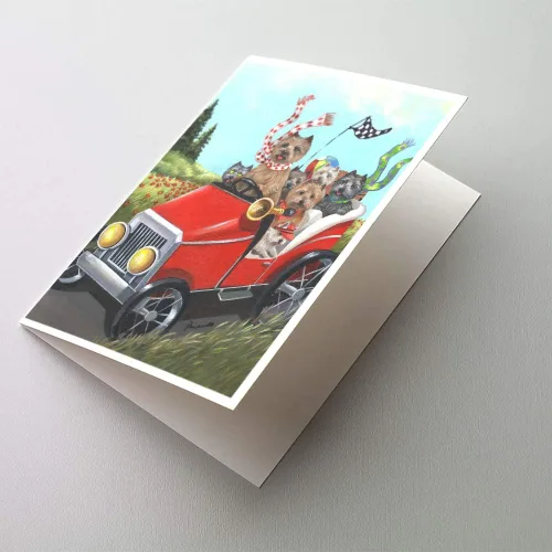 Miniatura 101 de Caroline's Treasures PPP3013GCA7P - Tarjetas de felicitación y sobres para mascotas de Basset Hound Teacher, paquete de 8 tarjetas en blanco