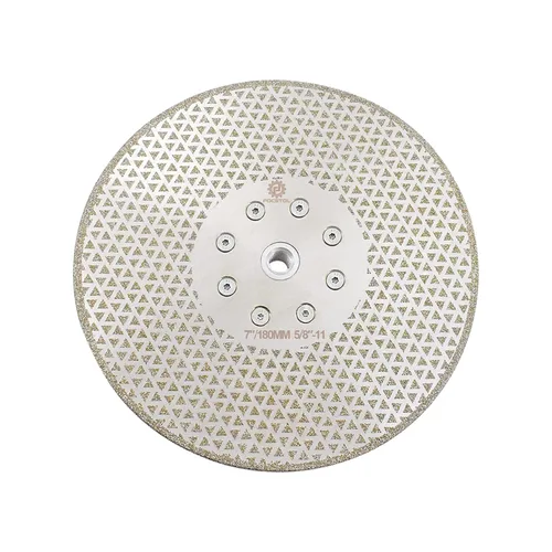 Miniatura 6 de FOCSTOL Discos de molienda de corte de diamante, hoja de diamante de doble cara galvanizada de 4 pulgadas (4.134 in) para granito, mármol