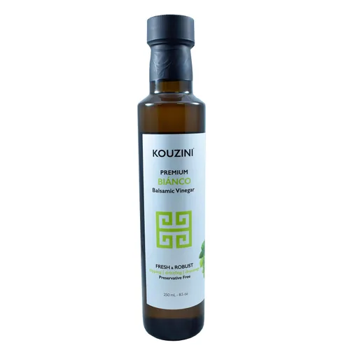 Miniatura 10 de Kouzini Vinagre balsámico de lima jalapeño blanco ultra premium, aderezo italiano dulce y grueso para ensalada, vinagre orgánico de módena - 8.5 fl