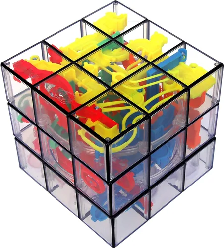 Miniatura 9 de Rubik's Perplexus Fusion 3x3 Gravity 3D Maze Game Brain Teaser Puzzle Ball Artículos para aliviar la ansiedad cosas geniales Juguetes Multicolor