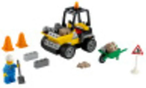 Miniatura 2 de LEGO City Roadwork Truck 60284 Kit de construcción de juguete; juego de construcción de obras viales geniales para niños, nuevo 2021 (58 piezas)