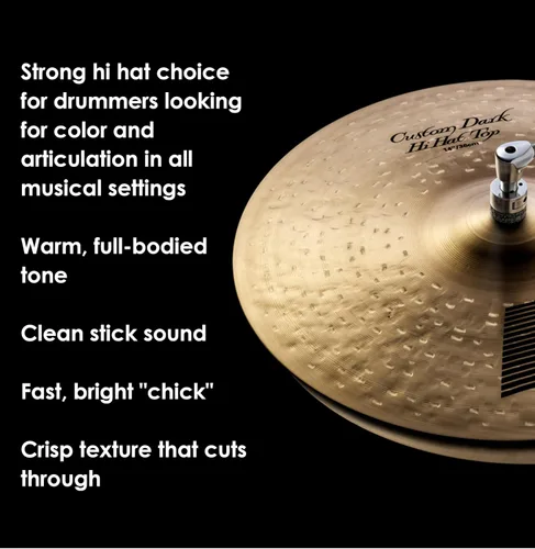 Miniatura 4 de Zildjian K Custom Dark Hi-Hat Platillos - 14 pulgadas