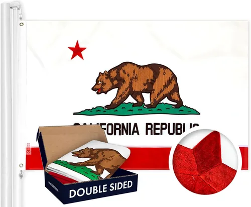 Miniatura 11 de G128 Bandera del Estado de Alabama 3 x 5 pies Serie Double ToughWeave de doble cara con costura de 210D de poliéster Rayas cosidas