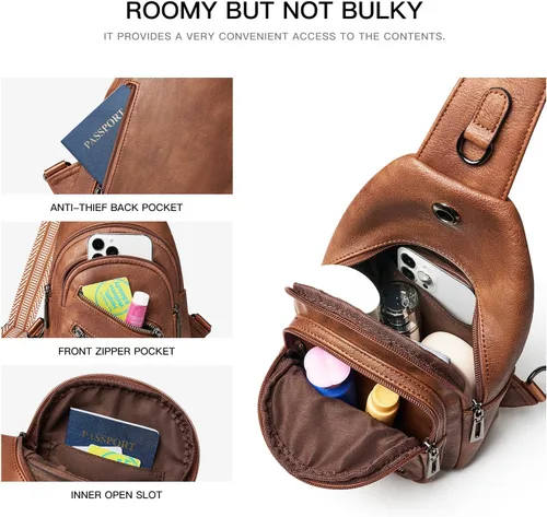 Miniatura 4 de Bolso bandolera de 7L para mujeres y hombres, bolsas de pecho cruzadas, mochila pequeña, riñonera, bolsa de viaje para el hombro