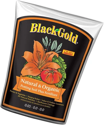 Miniatura 4 de SunGro SUGRBG2 - Bolsa de tierra para macetas natural y orgánica de oro negro, más fertilizante, 2 pies cúbicos (paquete de 3)