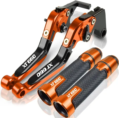 Miniatura 16 de Para Yamaha XT660 XT660X XT660R XT660Z 2004-2020 Palancas de embrague de freno extensibles plegables para motocicleta, embrague de freno ajustables