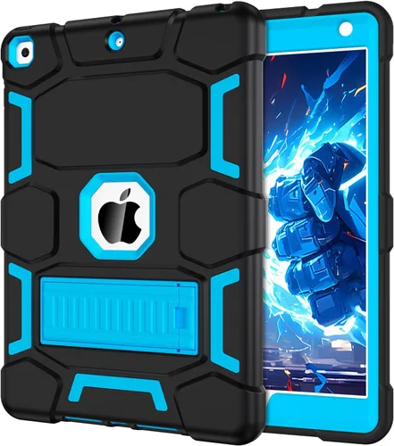 Miniatura 28 de CCMAO Funda para iPad de 6ª/5ª generación (9.7 pulgadas, 2018/2017), iPad Air de 2ª generación (2014) con soporte, funda protectora híbrida a prueba
