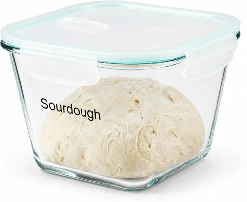 Miniatura 9 de Tarro de 2.1 Litros para Masa Madre, Suministros para Hornear Pan de Masa Madre, Tarro de Fermentación, Herramientas para Masa Ácida, Envases