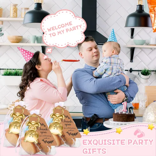 Miniatura 7 de CHENGU Abridores de Botellas Pop para Baby Shower, Recuerdos de Regreso para Invitados, Decoraciones de Abridor de Botellas y Souvenirs con Bolsas