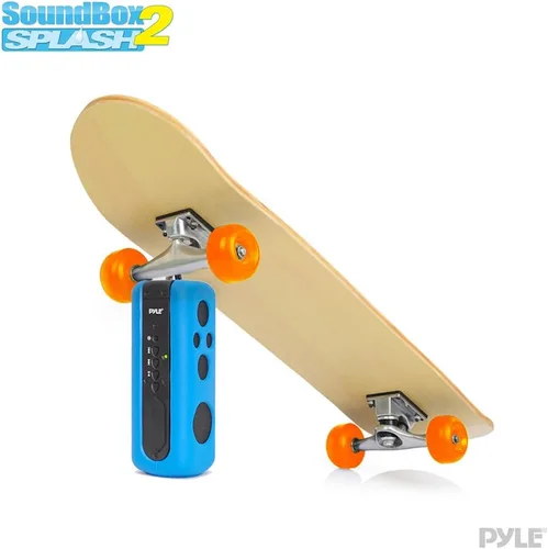 Miniatura 5 de Pyle Sound Box Splash - Altavoz portátil deportivo, inalámbrico, resistente al agua, compatible con Bluetooth, audio estéreo con conector de entrada